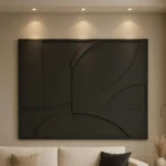 Tableau 3D Noir Design