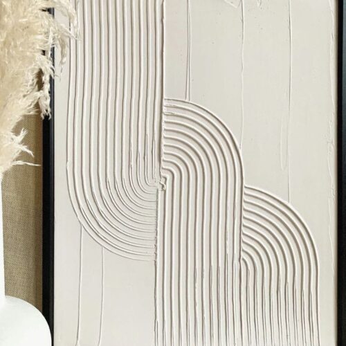 tableau texturé spiral 3D fait main