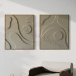 Pack 2 Tableaux 3D Minimalistes