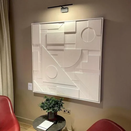tableau 3D large relief fait main au design abstrait magnifique