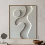 Tableau 3D Texturé Sable blanc