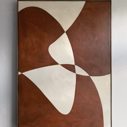Art abstrait doux unique sur toile imprimé