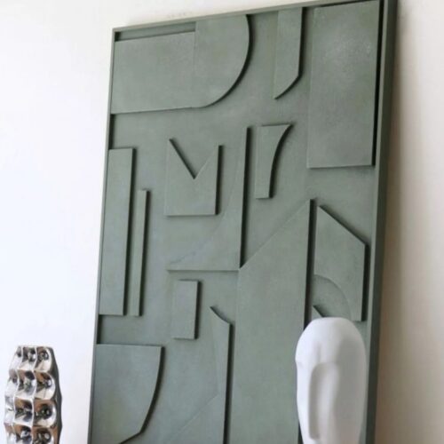 Tableau 3D mural fait main en relief ombre, parfait pour sublimer votre salon, chambre ou bureau.