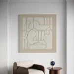 Tableau Texturé Beige