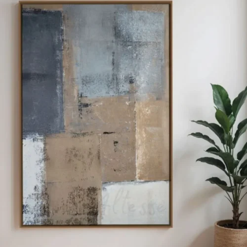 Tableau imprimé abstrait sur toile moderne