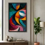 Tableau Abstrait Symphonie Chromatique