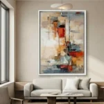 Tableau Abstrait Coloré Moderne